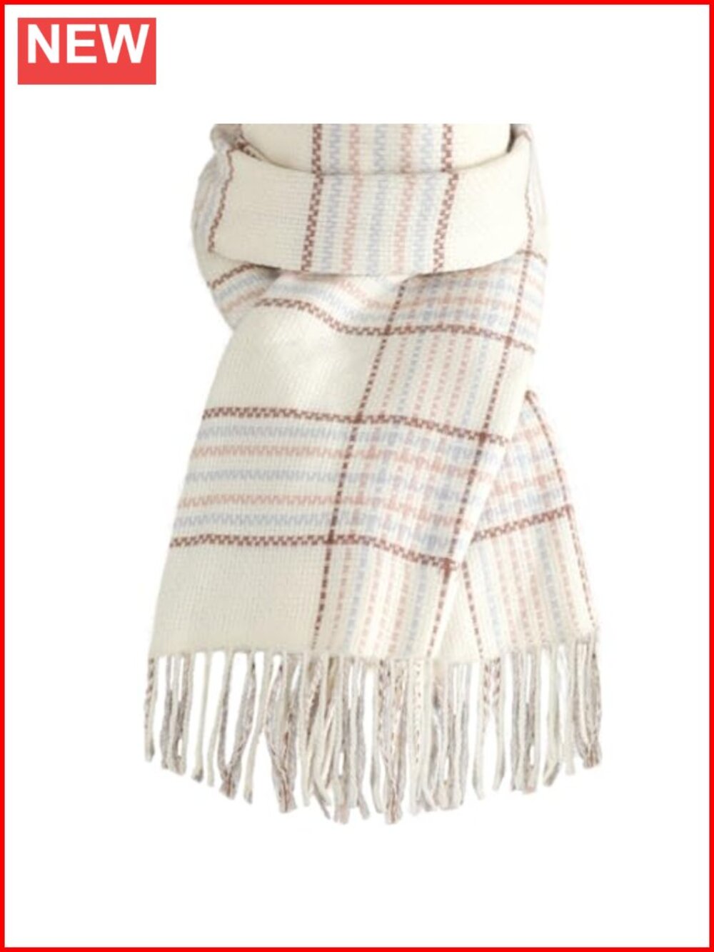 Oversized Plaid Pashmina Shawl Wrap Winter Scarf Acrylic